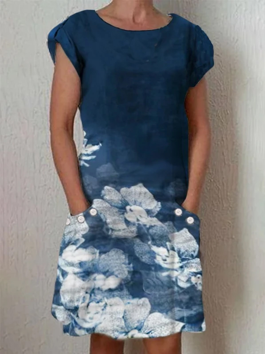 women's floral dress HE1404-03-04