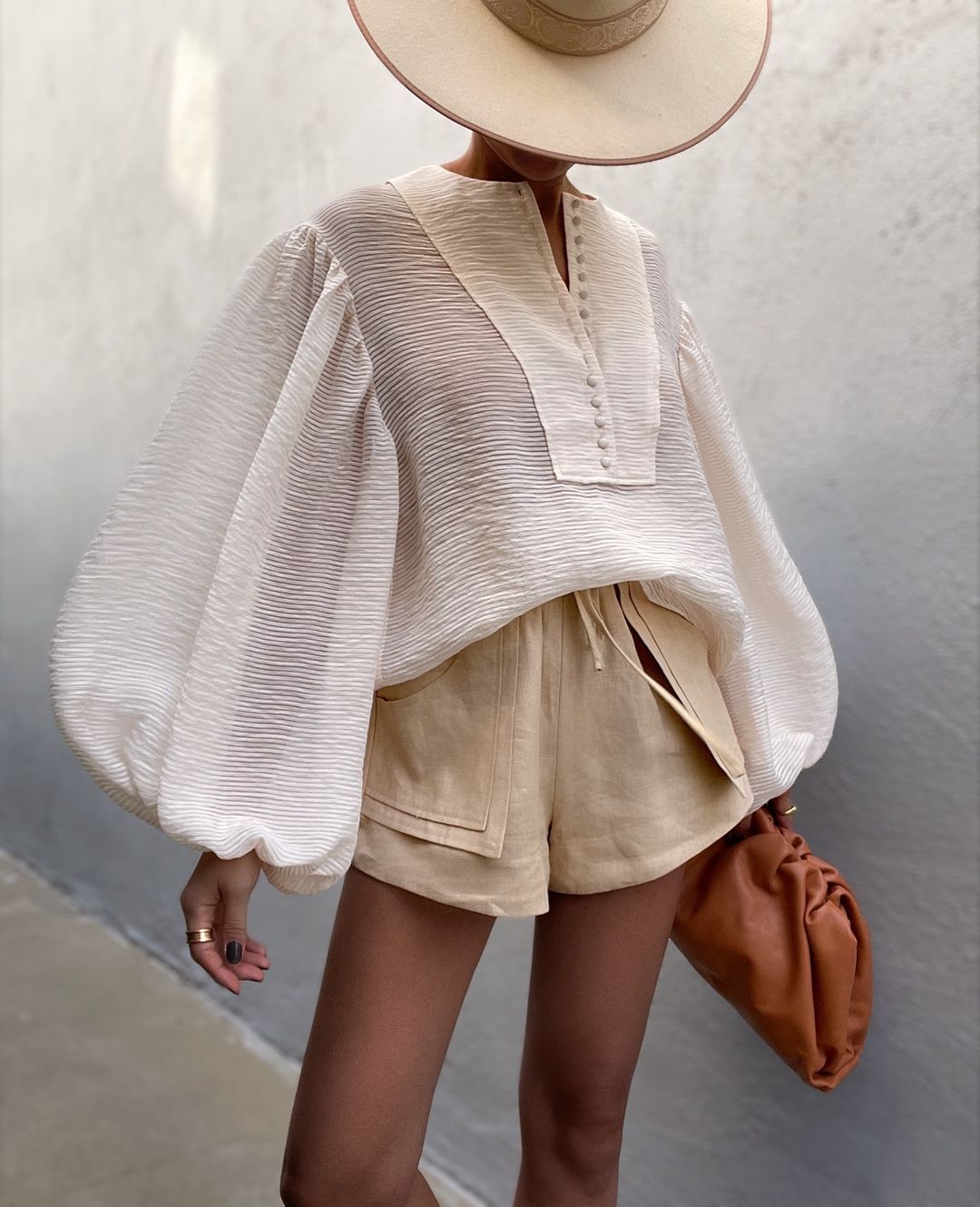 European and American lantern versatile women's shirt HE1609-02-01