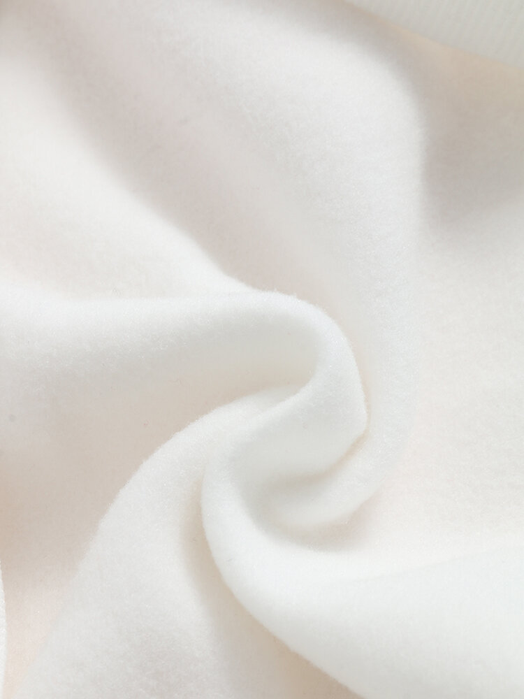 Women Christmas Printed Antler Fleece Thick Casual Hooded Sweatshirt